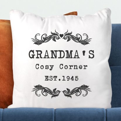 Personalised Vintage Cushion Cover 
