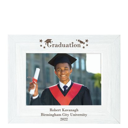 Personalised Vintage Photo Frame - Graduation Style