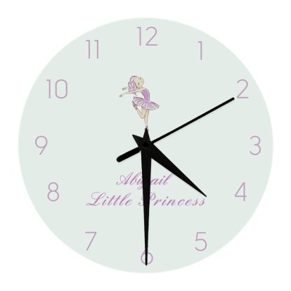 Personalised Wall Clock - Ballerina
