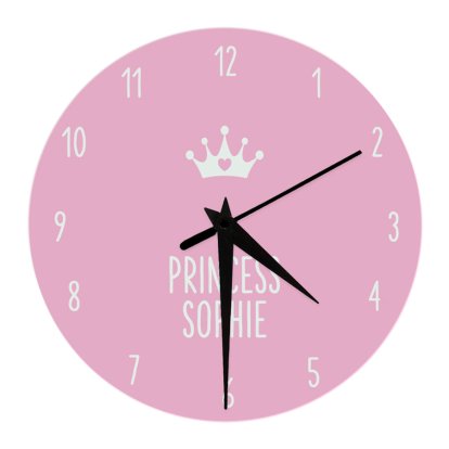 Personalised Wall Clock - Princess