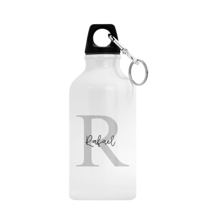 Personalised Water Bottle - Classsic Intial & Name