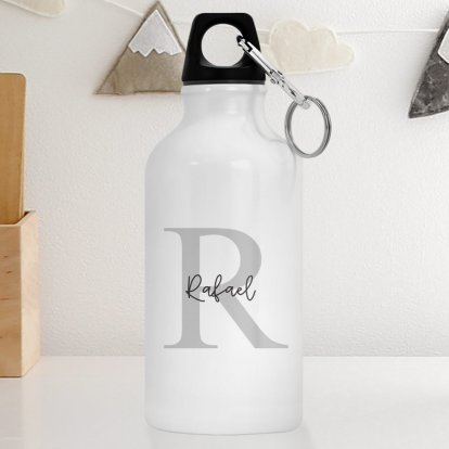 Personalised Water Bottle - Classsic Intial & Name