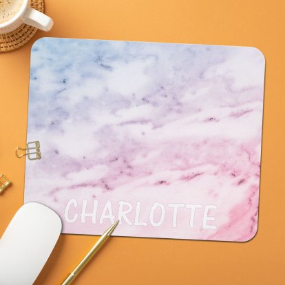 Personalised Watercolour Print Mouse Pad