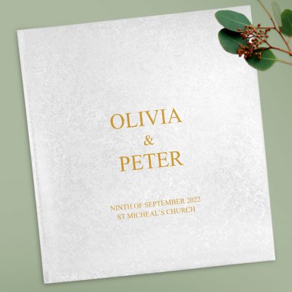 Personalised Wedding Album - Gold