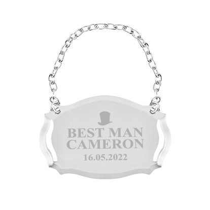 Personalised Wedding Decanter / Bottle Label Tag 