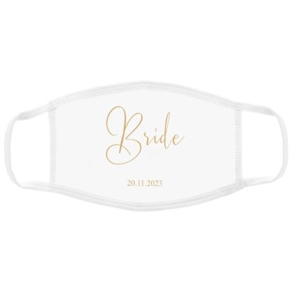 Personalised Wedding Face Mask - For Her