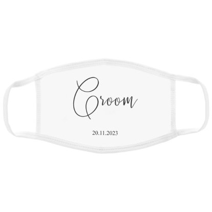 Personalised Wedding Face Mask - For Him