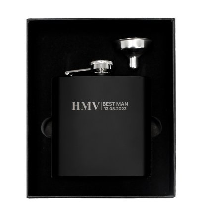 Personalised Wedding Hip Flask for Best Man
