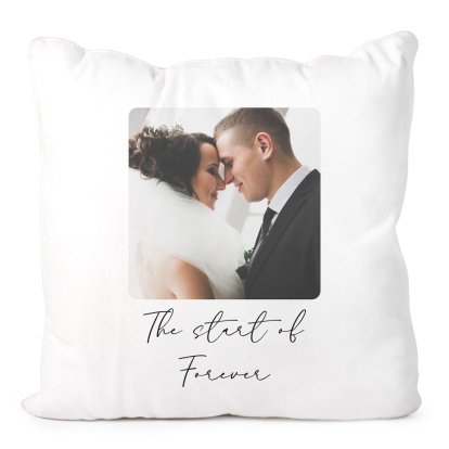 Personalised Wedding Photo Cushion Cover