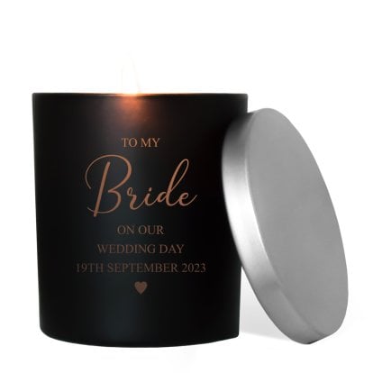 Personalised Wedding Scented Candle for Bride