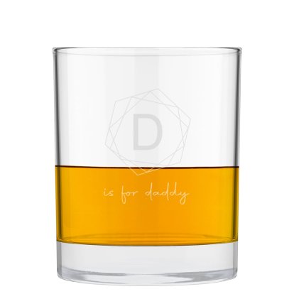 Personalised Whisky Glass for Dad