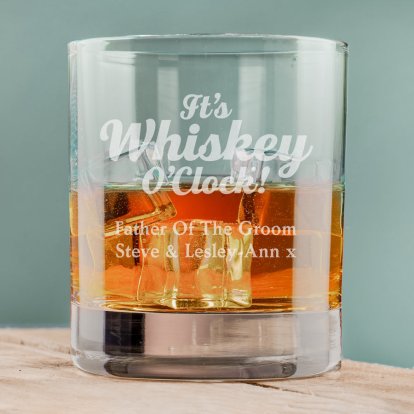 Personalised Whisky O'clock Glass