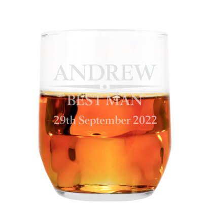 Personalised Whisky Tumbler Glass
