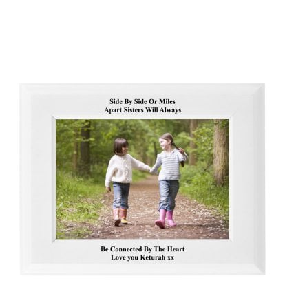 Personalised White Picture Frame