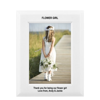 Personalised White Picture Frame - Any Message