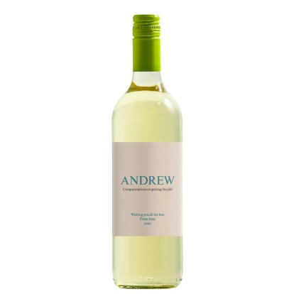 Personalised White Wine - Classic Label