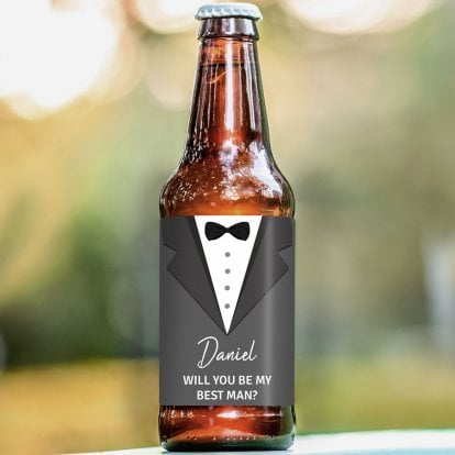 Personalised Will You Be My Best Man Beer