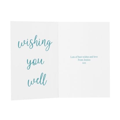 Personalised Wishing You Well  Message Card