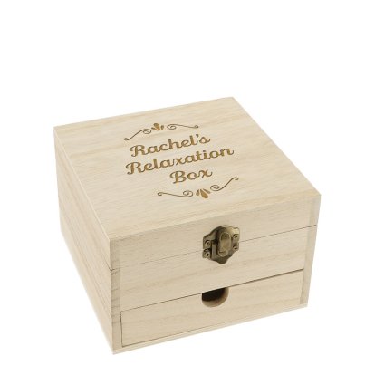 Personalised Wood Jewellery Box - Relaxation Box