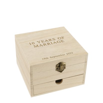 Personalised Wooden Box - Memories