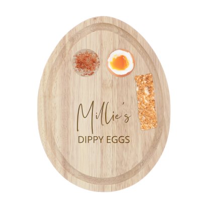 Personalised Wooden Breakfast Egg Board