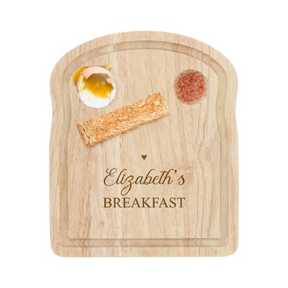 Personalised Wooden Breakfast Toast Board