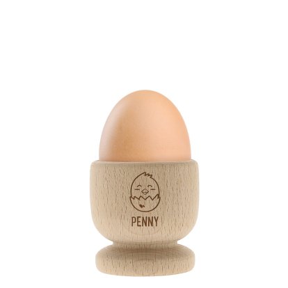 Personalised Wooden Chick Easter Egg Cup