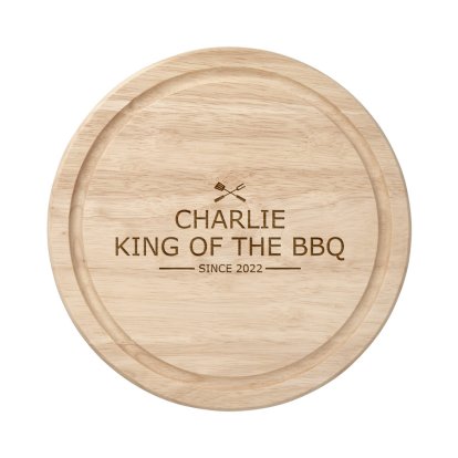 Personalised Wooden Chopping Board - BBQ King