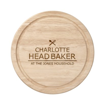 Personalised Wooden Chopping Board - Best Baker