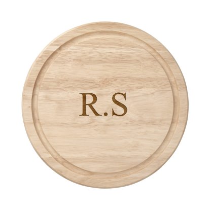 Personalised Wooden Chopping Board - Initials