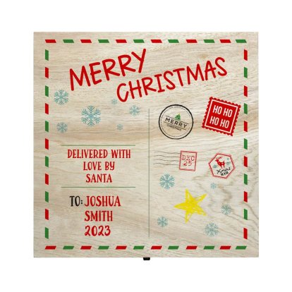 Personalised Wooden Christmas Eve Gift Box