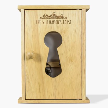 Personalised Wooden Key Cabinet 