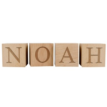 Personalised Wooden Letter Blocks 