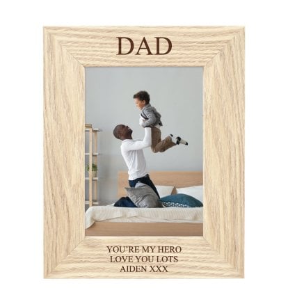 Personalised Wooden Photo Frame - Slogan & Message