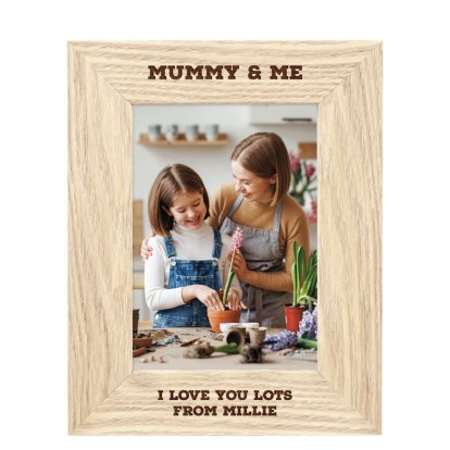 Personalised Wooden Photo Frame - You & Me