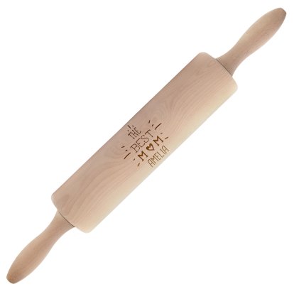 Personalised Wooden Rolling Pin - The Best Mum