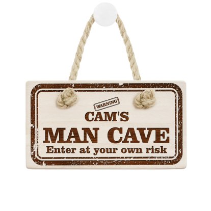 Personalised Wooden Sign - Man Cave