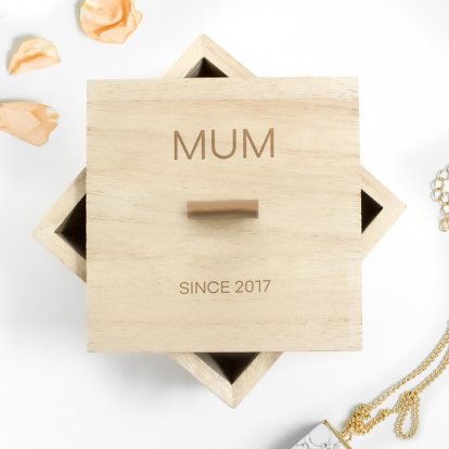Personalised Wooden Trinket Box - Any Occasion 
