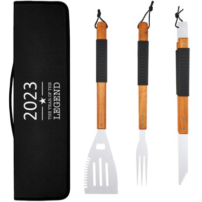Personalised Year of The Legend BBQ Tools with Case