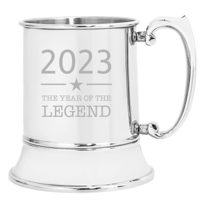 Personalised Year of The Legend Stainless Steel Tankard