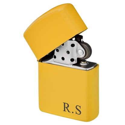 Personalised Yellow Lighter - Initials 