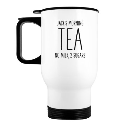 Personalised Double Walled Tea Travel Mug