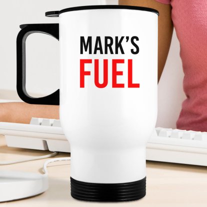 Personalised Double Walled Travel Mug -  Fuel 