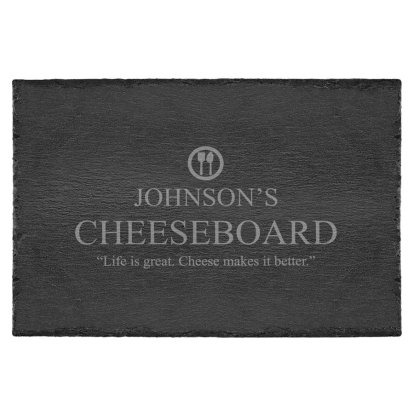 Persponalised Large Slate Cheeseboard