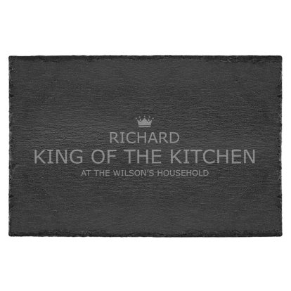 Personalised Large Slate Kitchen Board - King