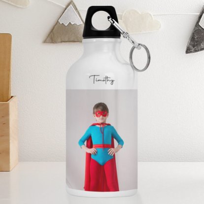 Photo Water Bottle with Name