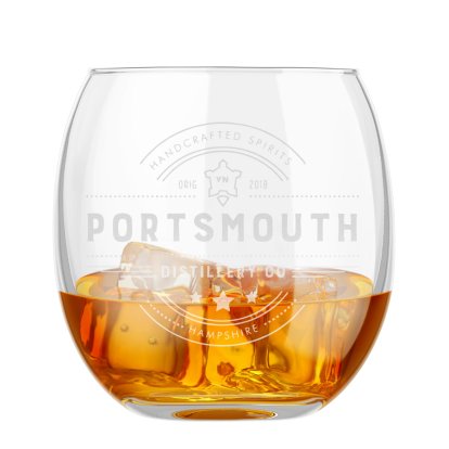 Promotional Branded Business Old Fashioned Tumbler - Logo & Text