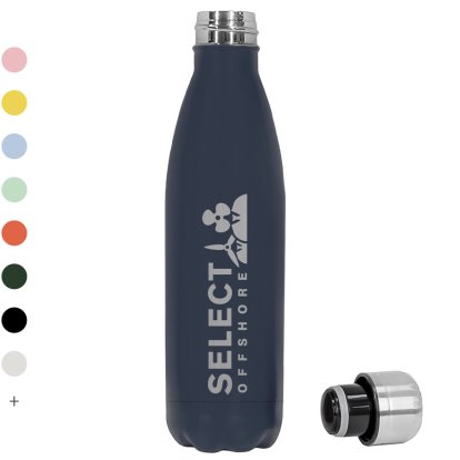 Promotional Branded Corporate Insulated Water Bottle - Logo & Text