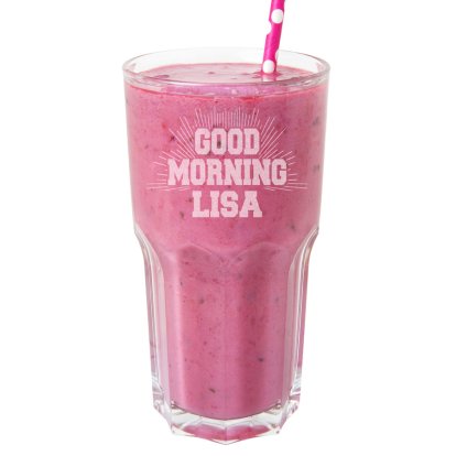 Rise and Shine Personalised Cooler Glass