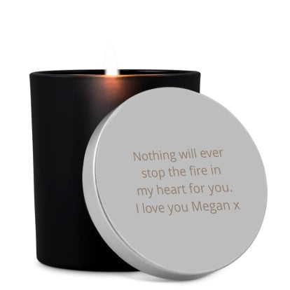 Scented Candle with Personalised Lid